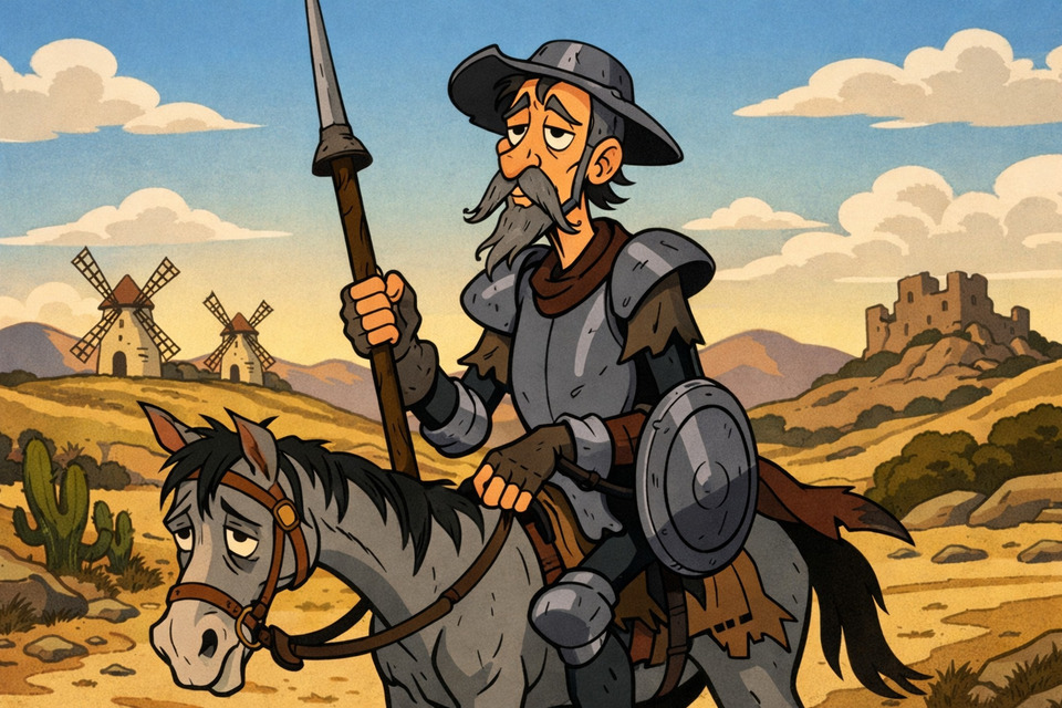 ¿Quién le puso a don Quijote el apodo de "el Caballero de la Triste Figura"? Mañana nuestras grandes colaboradoras participarán en el concurso de David Ortuño sobre la tristeza. Estaremos en el CEIP Joaquín Blume de #TorrejónDeArdoz. Os esperamos a las 10 h en <a href="/ondamadrid/">Onda Madrid</a>.