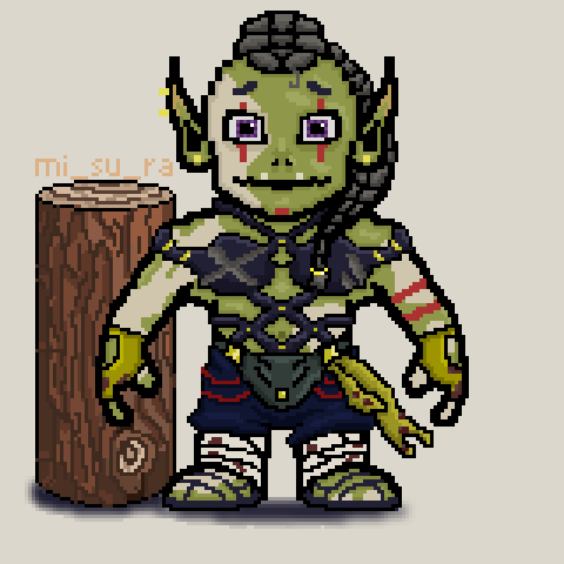 Mi_Su_Ra's tweet photo. My eighth piece. A little character design i did for a potential PnP campaign^^"

#pixelart #digitalart #penandpaper https://t.co/5PtqCgjl7g