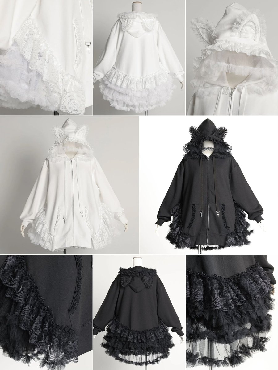 【てる】MAJOH H&A FRILL CAPE H&A FLEECE VEIL FRILL DRESS PARKA 大人気のパーカーが再入荷しました