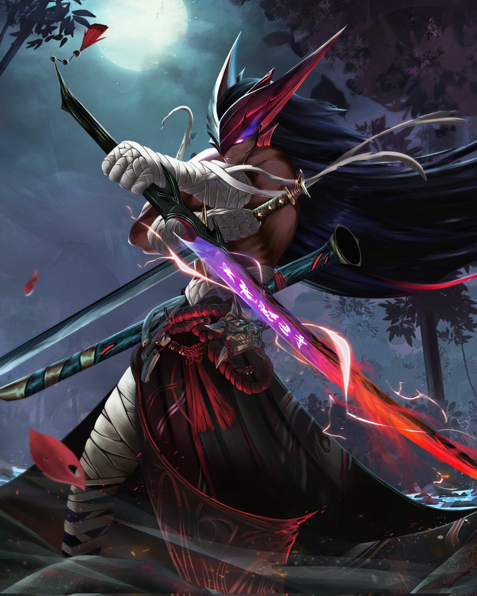 dhqt_dorian's tweet photo. Sketch vs Final ✨️ 

Yone The Unforgotten ⚔️

#illustrations #splashart #LeagueOfLegends #LeagueOfLegendsFanArt https://t.co/wf4FEczFIv