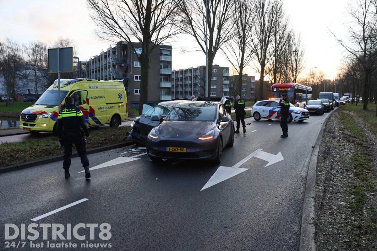 Ongeval op de Lozerlaan in Den Haag