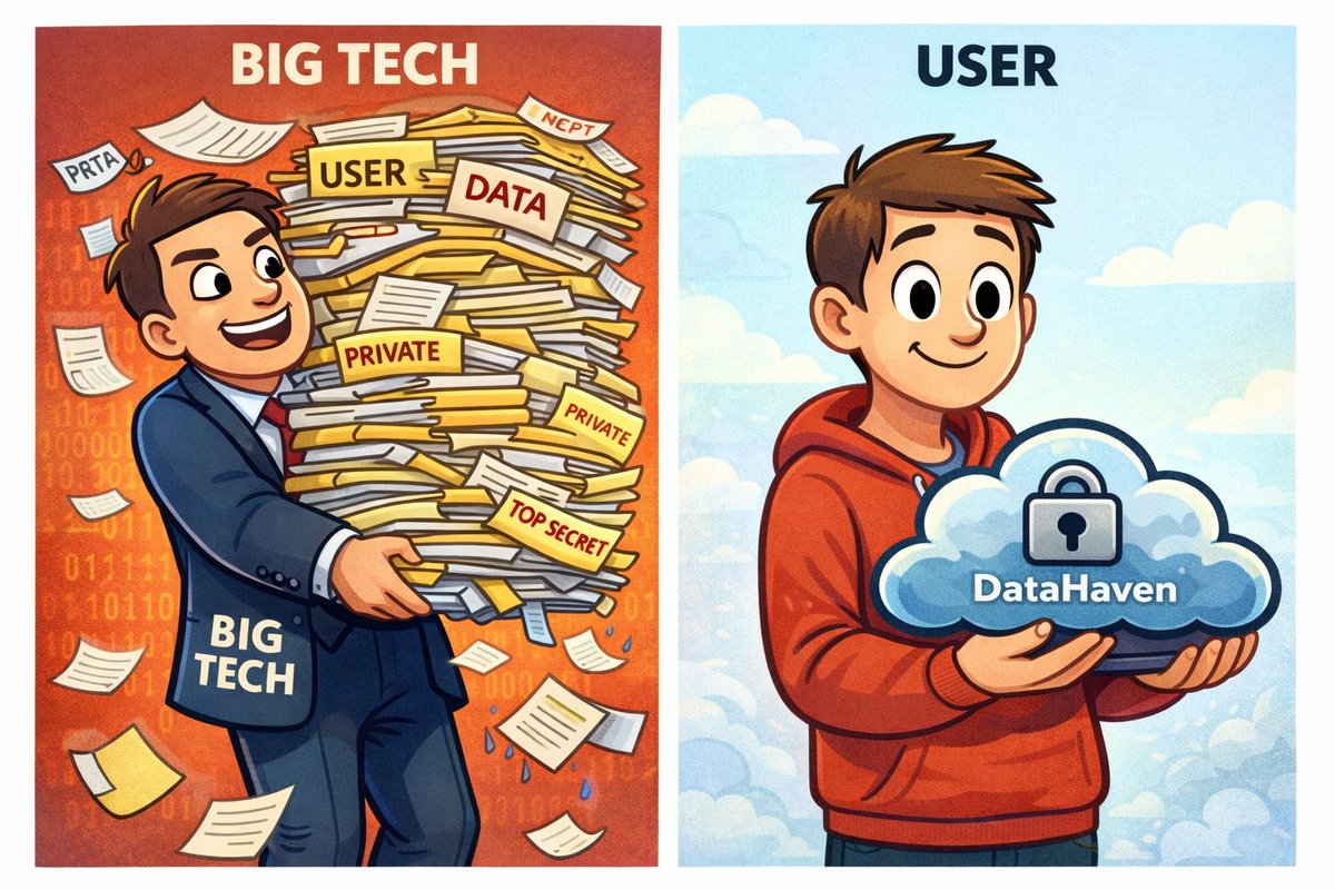 Privacy matters when control shifts back to users. DataHaven is built so your data isn’t something taken from you it stays yours. <a href="/DataHaven_xyz/">DataHaven 🫎</a>