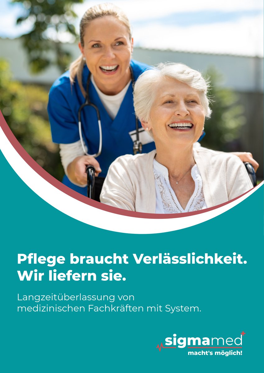 Pflege braucht Verlässlichkeit. Dafür stehen wir. Sigma med bringt qualifizierte Fachkräfte dorthin, wo sie gebraucht werden – mit System, Erfahrung und Verantwortung. Für Planungssicherheit. Für echte Pflegequalität. #Sigmamed #Pflege #Gesundheitswesen #Pflegekräfte #Qualität