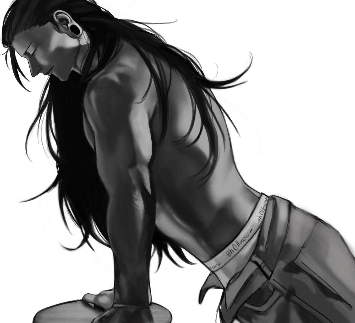 h0lloww_'s tweet image. grayscale anatomy practice