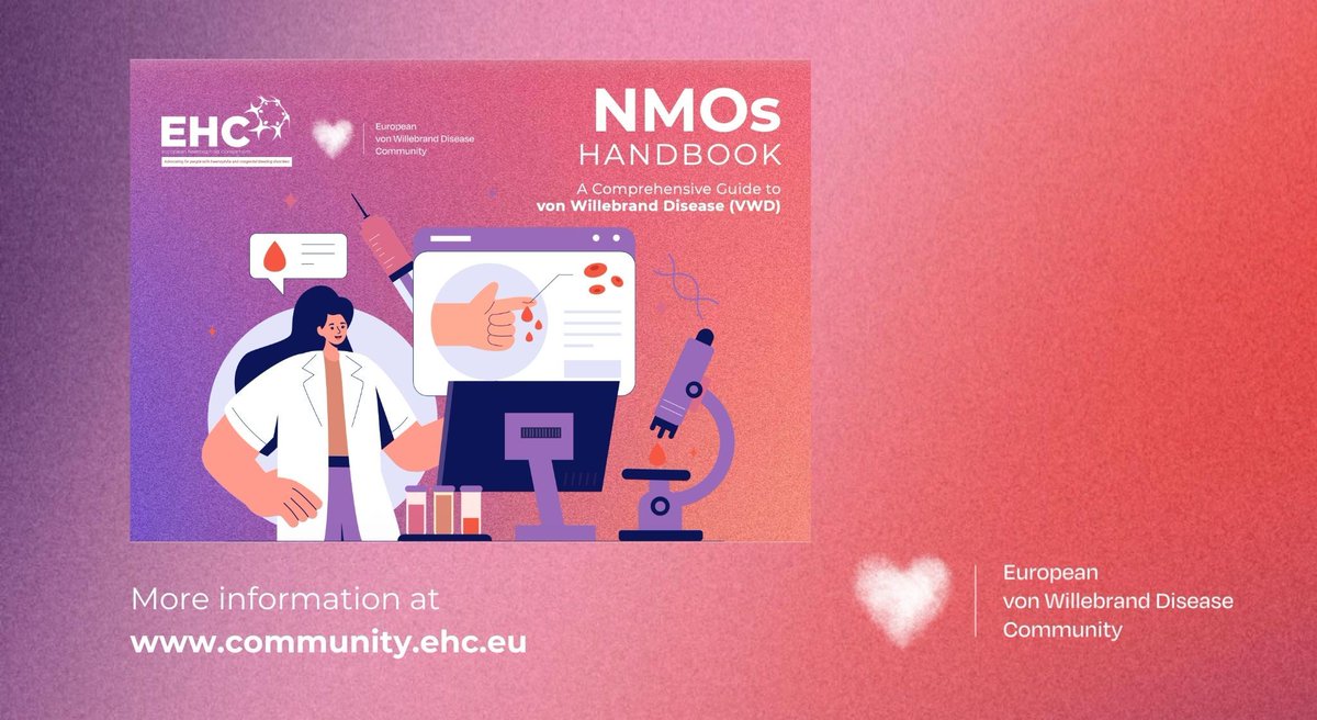 EHC_Haemophilia's tweet photo. 📢 Essential new #VonWillebrandDisease resource! The EHC Handbook on #VWD covers symptoms, diagnosis, treatment & more. 🎯 Perfect for EHC National Member Organisations, patients & families. Get your copy & share: https://t.co/zpIFwZXlPm
#EHCommunity https://t.co/w2ttCfXfjy