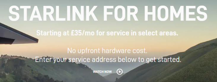 starlink.com/gb/residential Much better costing now for us in the UK! From £35pm is a good price for what is offered for those that need/want the flexibility