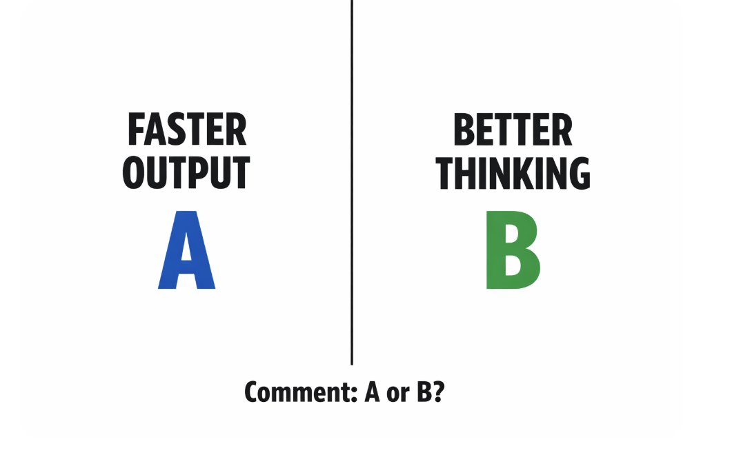 JustAIHub's tweet image. You can only pick ONE 👇

Which one matters more for real AI value?

#ai #aivalue #aitech