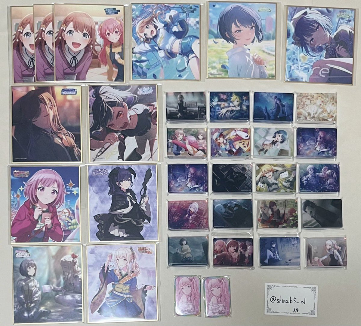 プロセカ グリッター缶バッジ 18C 43C 44C 46C ミニ色紙 ノーブル