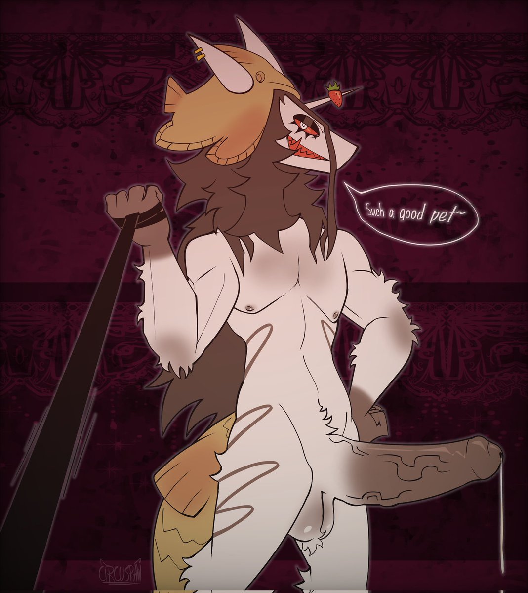 circuspaw's tweet image. my part of an art trade with @BluByteMe !! teehee