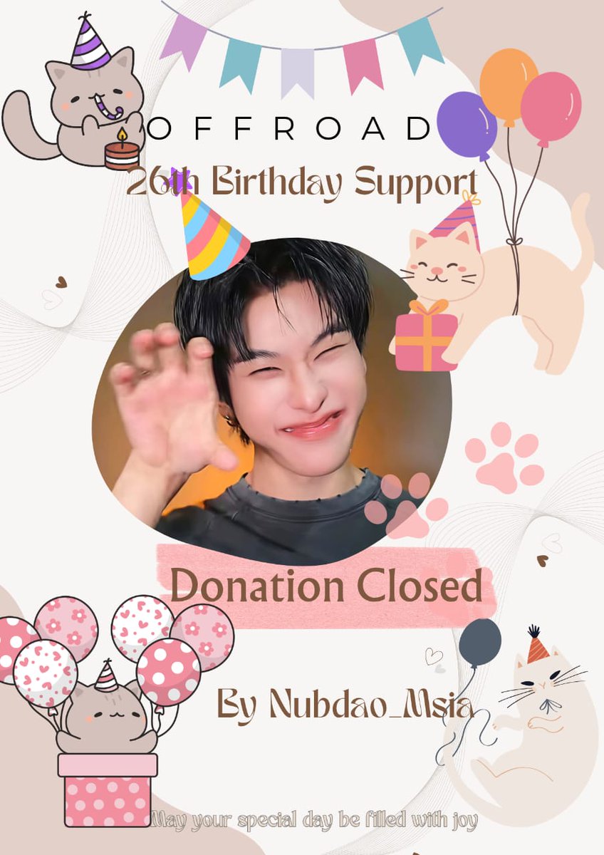 Dear Malaysia Nubdao, The Way, DinoU 
#Offroad26BdaySkyDreamProject is now officially CLOSED.
Please look forward to our project on the 1st of February.
Thank you for all of your kind support 🙏🏻☺️

#Nubdao_MY