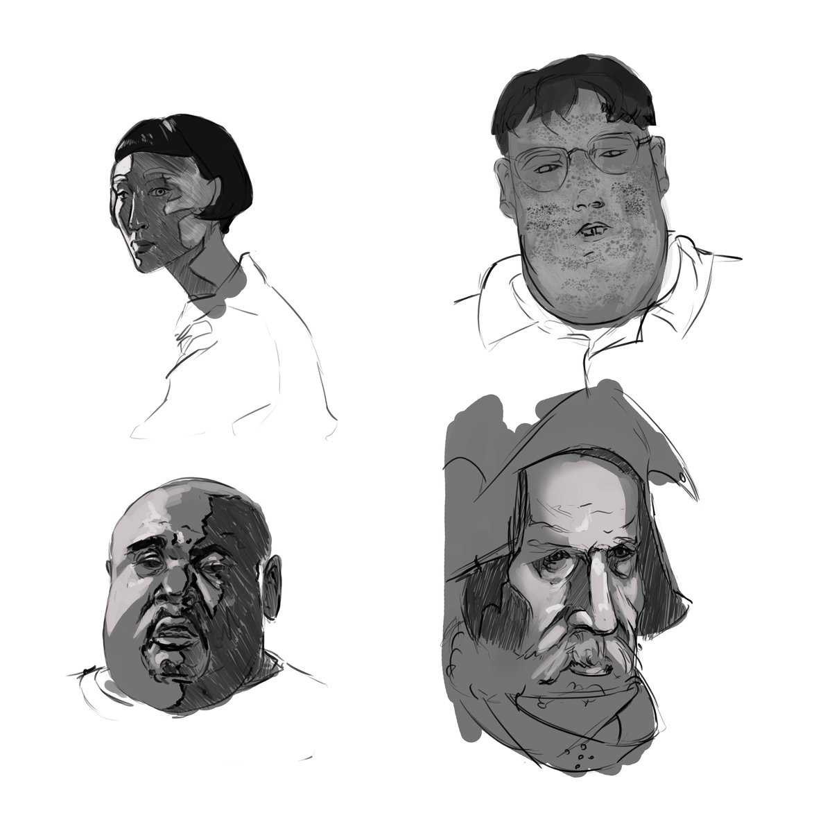 Pierre43020894's tweet image. Some face studies

#digitalart #sketch #facestudy