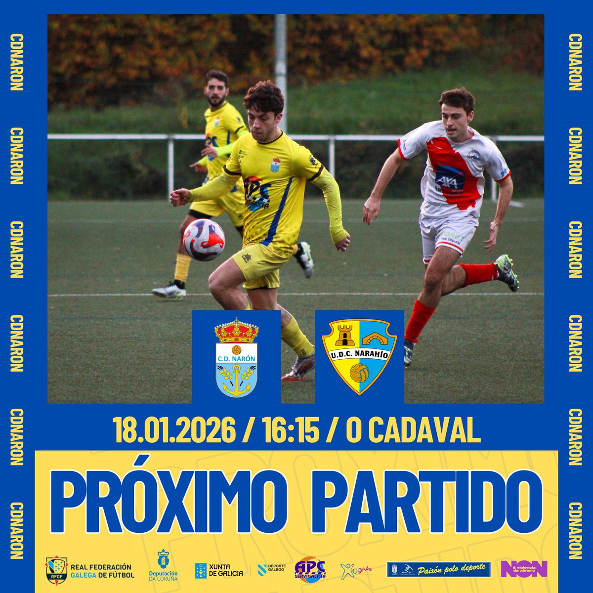 CDNaron's tweet image. 🏁 Finaliza a primeira volta da #SegundaFutgal na que recibimos ao UDC Narahío.

¡Vamos!