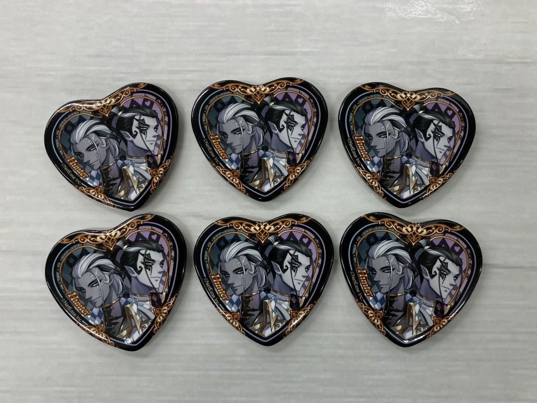 第五人格　スイパラ　ハート缶バッジ　白黒無常 第五人格 白黒無常 スイパラ 缶バッジ 第五人格.IdentityV.白黒無常