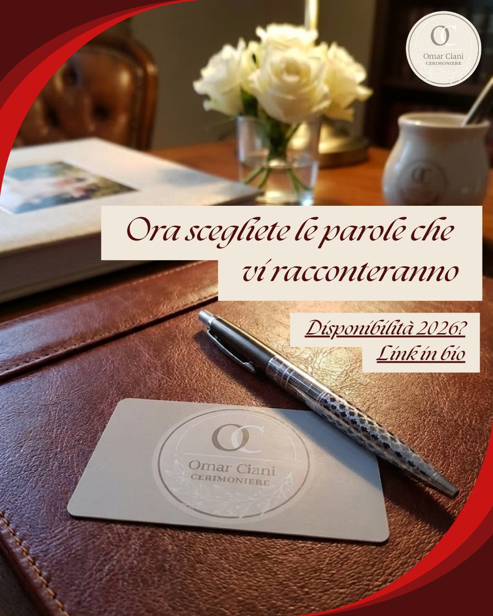 🗓️ Disponibilità 2026 

Contattami per conoscerci meglio. ✨

#celebrante #matrimonio #wedding #weddingday