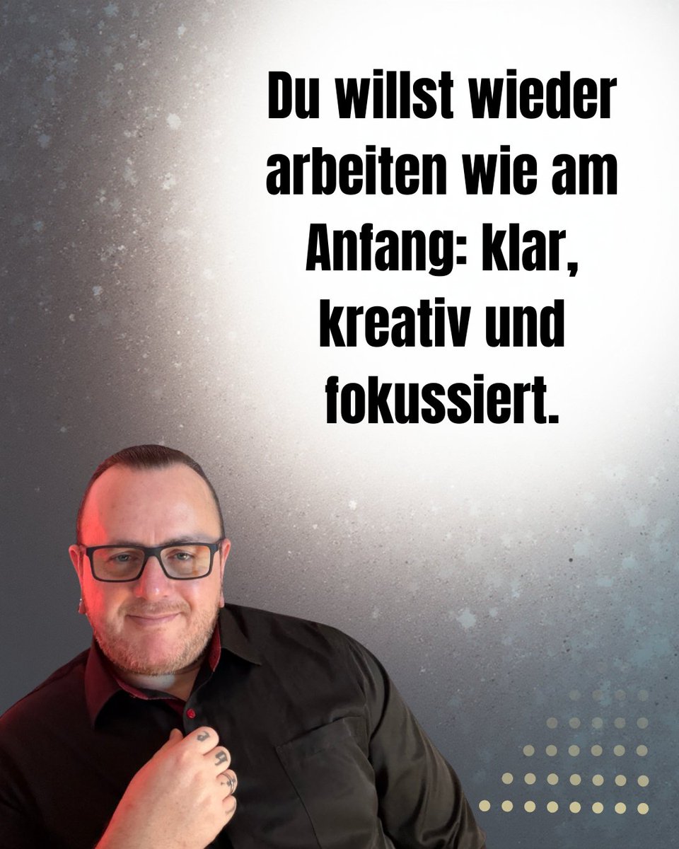 Am Anfang: fokussiert, kreativ, klar. Jetzt: gehetzt, reaktiv, chaotisch. Business gewachsen, Prozesse nicht. Lösung: bessere Systeme. Automationen übernehmen Routine-Aufgaben, schaffen Zeit für klare, kreative, fokussierte Arbeit.