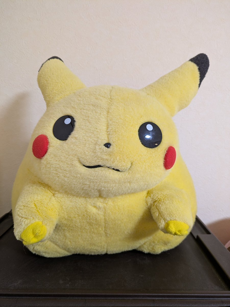 ○誕生日プレゼントで買ってもらった当時の等身大ピカチュウ