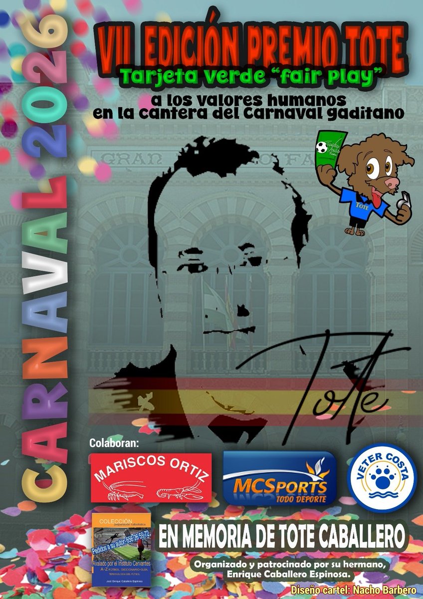 Mañana Sábado comienza el COAC de la cantera.
Ya está preparado nuestro jurado para ver por la televisión local gaditana las actuaciones de todas las agrupaciones participantes para dar el Premio TOTE por séptimo año consecutivo 💚💚.