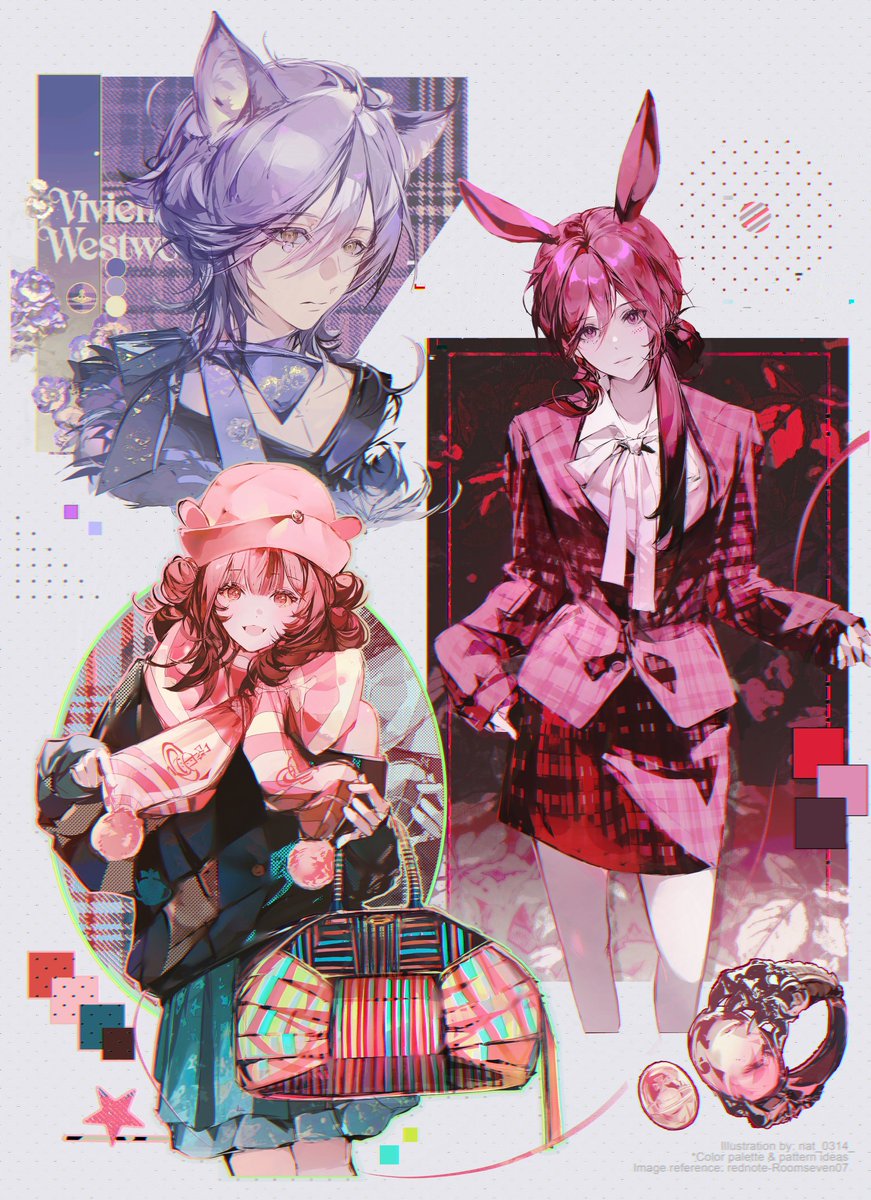 배색&amp;패턴 연습 #VivienneWestwood