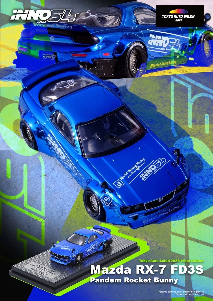 ミニカー予約】INNO Models(イノモデル) 1/64 Mazda RX-7(FD3S) PANDEM