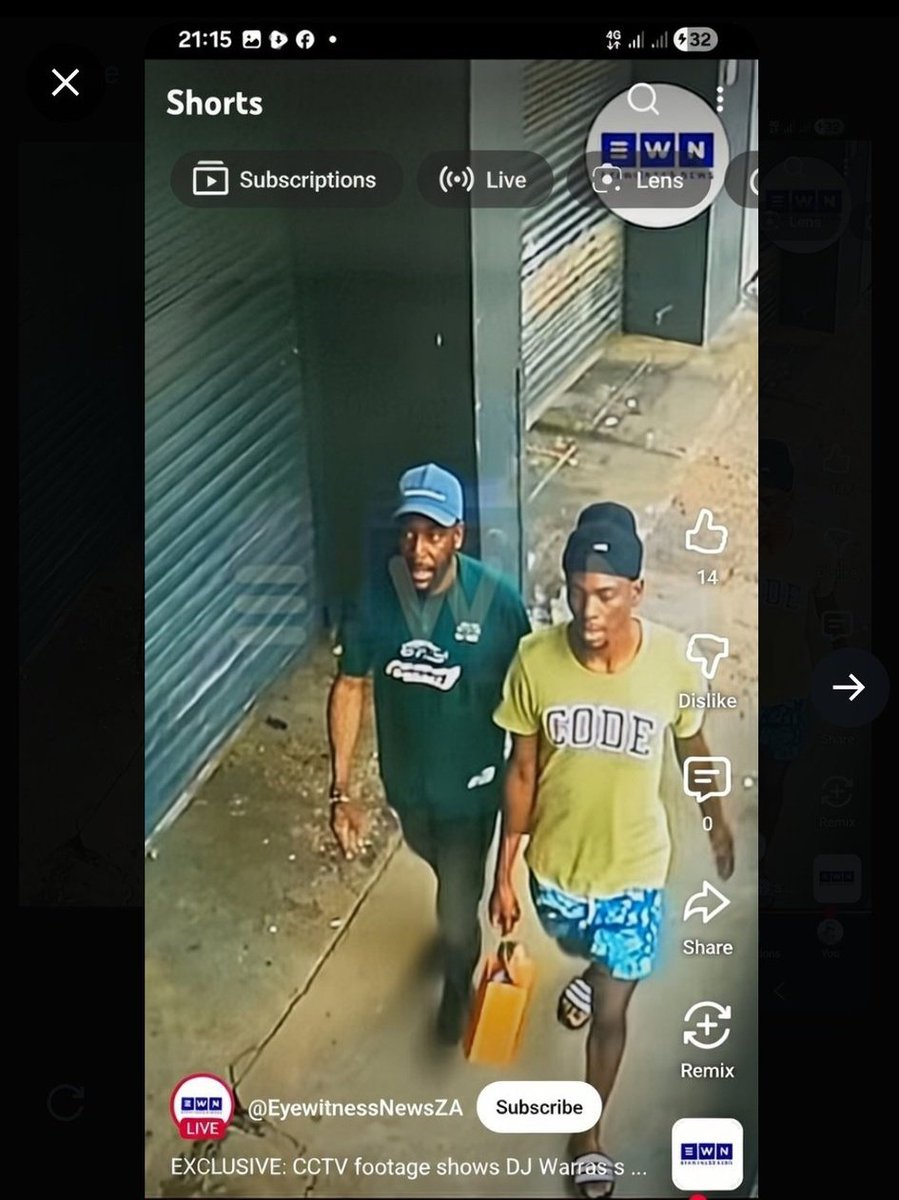 LeratoPillayZA's tweet image. Alleged klllers of DJ WARRAS from the CCTV footage.
Please make them famous 🔁
They must be found