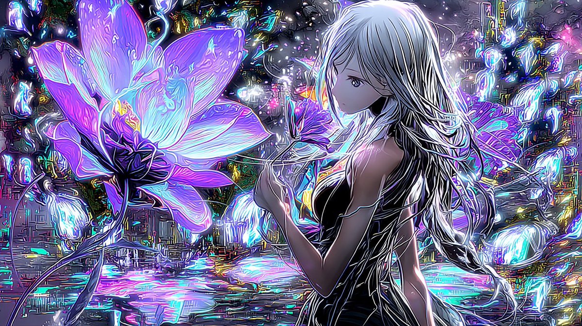 azisai3131's tweet photo. #今日か昨日か明日の花子
#気まぐれに咲く
#OutOfTimeHanako
#MoodyAesthetic
#DigitalFolklore
#AIart https://t.co/7xECGmqVrn