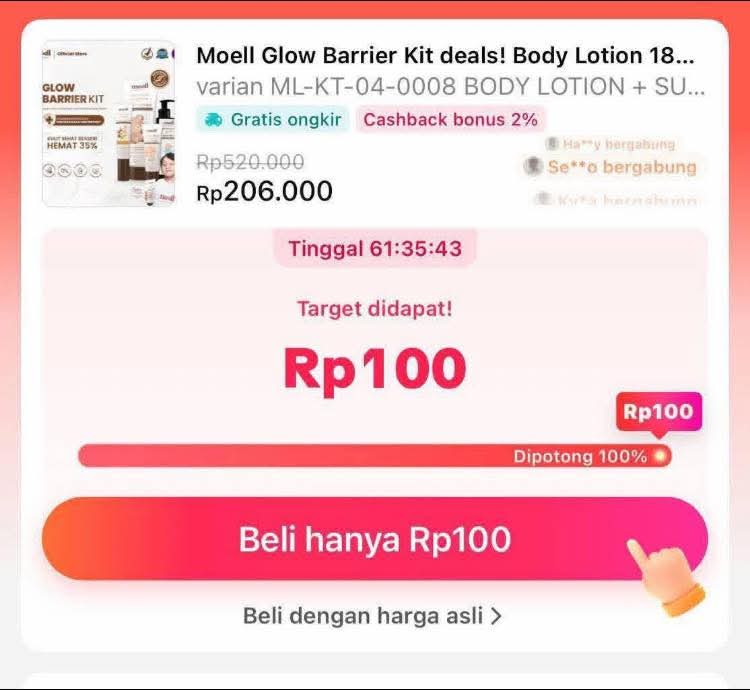 mystique_een's tweet image. EVENT TIKTOK BAYAR RP 100 KEMBALI ‼️

Yang mau ikutan, gaskeun sekarang sebelum telat!

Buat yang mau barter/potong harga bareng aku, ikutin langkahnya yaa 👇

1. Klik link ini biar fitur muncul : vt.tiktok.com/ZSHoA52fRTha5-…

next&amp;gt;

#jobreceh #freelance #zonauang #zonajajan #zonaBU