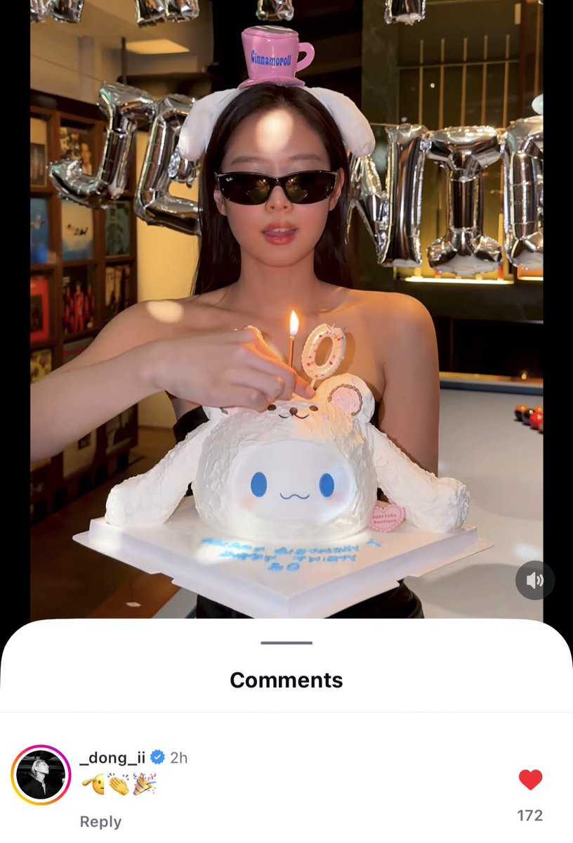 NEWSJENNlE's tweet image. 📸 260116 iKON's DK commented under #JENNIE's birthday video on her IG. 

#TheShiniestRubyDay 
#루비처럼_빛나는_제니생일