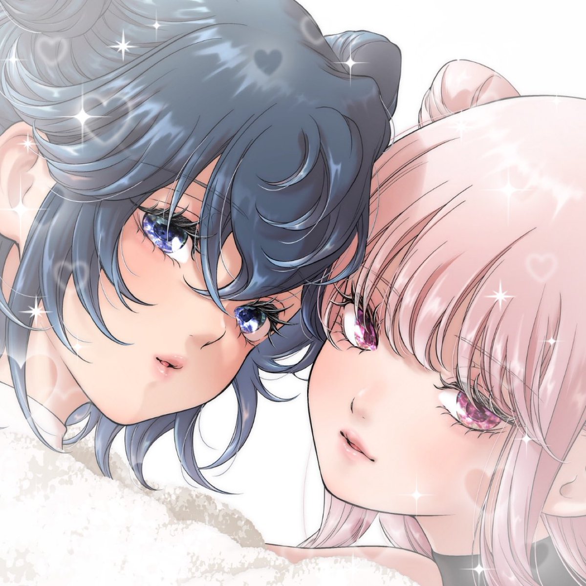 「一迅社オンラインショップにて〖今日はカノジョがいないから〗描き下ろしアクリルピア」|岩見樹代子のイラスト