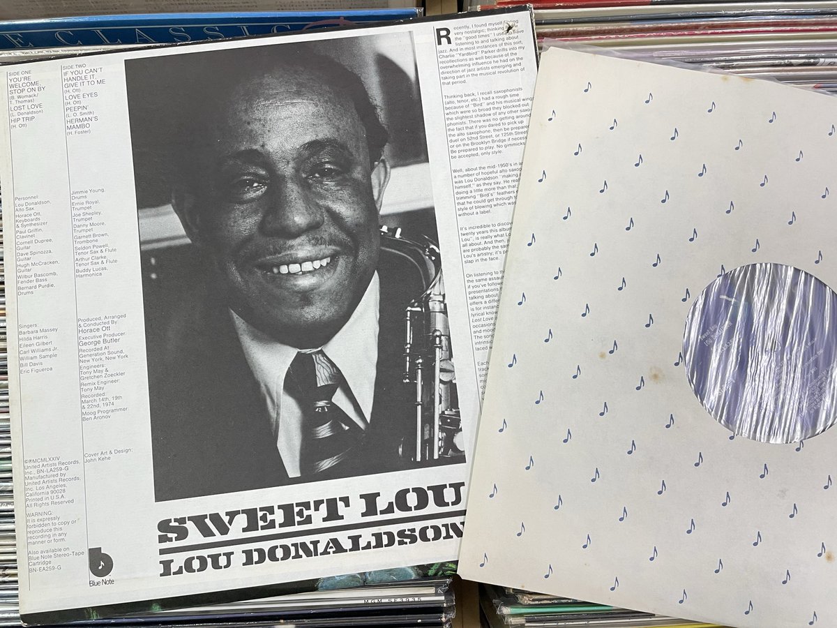 LOU DONALDSON / SWEET LOU （ BLUE NOTE / BNLA259G / オンプ黒ラベル