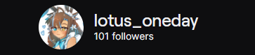 Lotus_Oneday's tweet photo. Thanks everyone for coming to stream today!! ALSO I JUST REACHED 101 followers on twitch today holyy!!! 

Its like 101 dalmations hehe, thankkk youuu <3333 https://t.co/nzoSOqxMWE