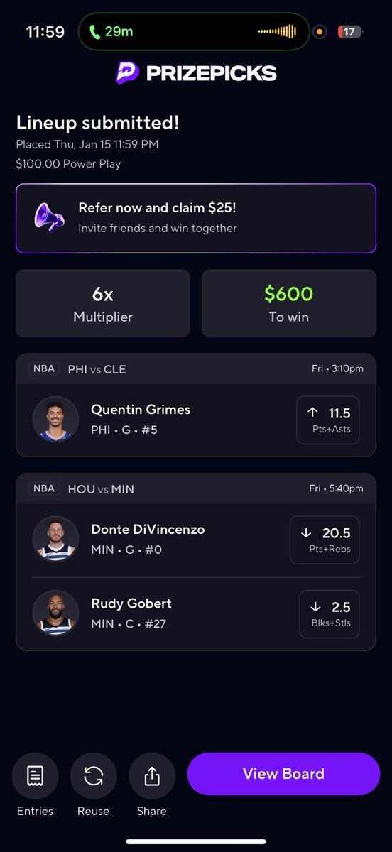 JaeLocks's tweet image. NBA PRIZE PICKS PLAY OF THE DAY☢️☢️
Lock this in before the bumps🤙🏻💚
Let’s be great💚💚
#PrizePicks #PrizePicksNBA #lock #potd #NBA