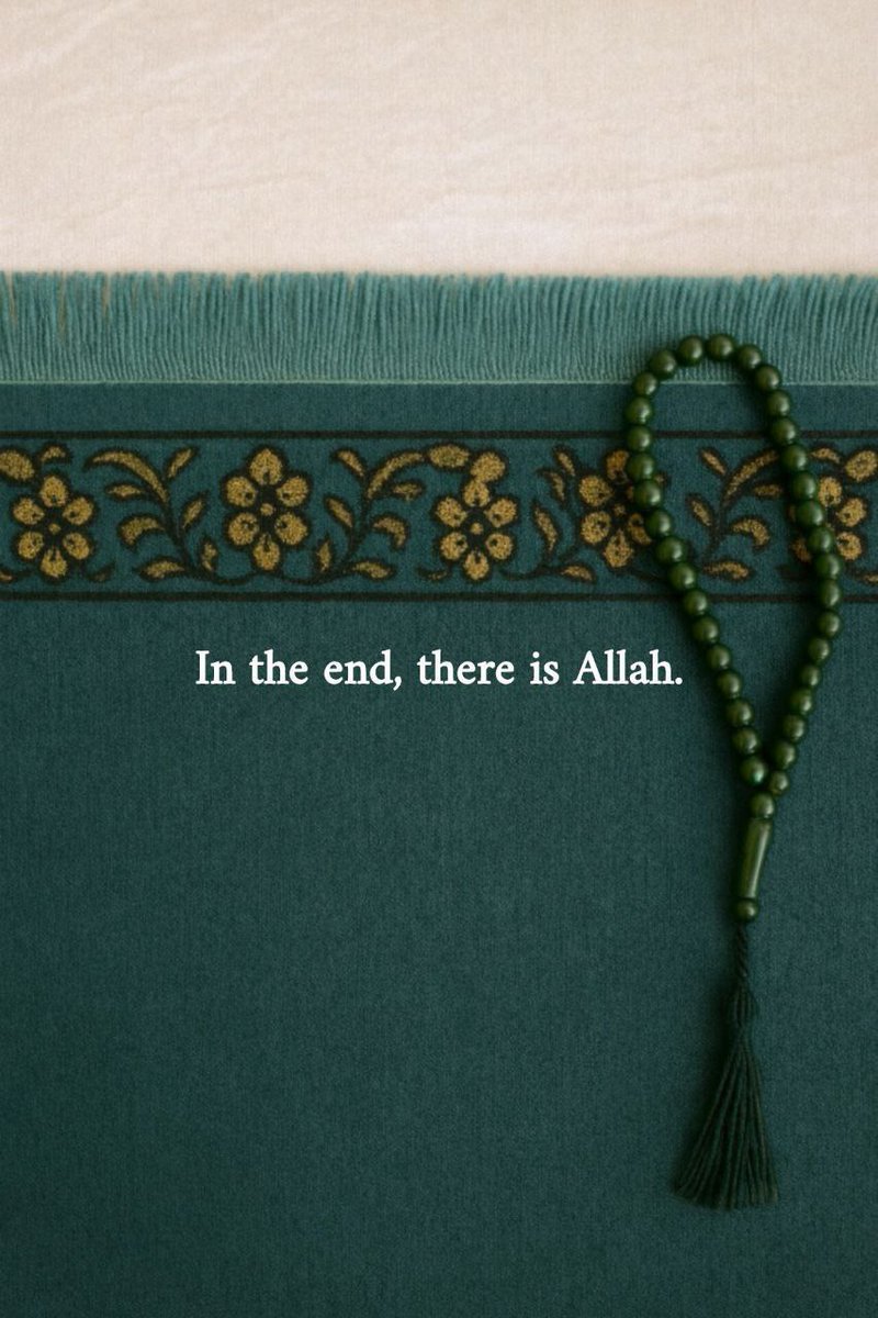 Alquranconnect's tweet image. In the end, there is Allah.