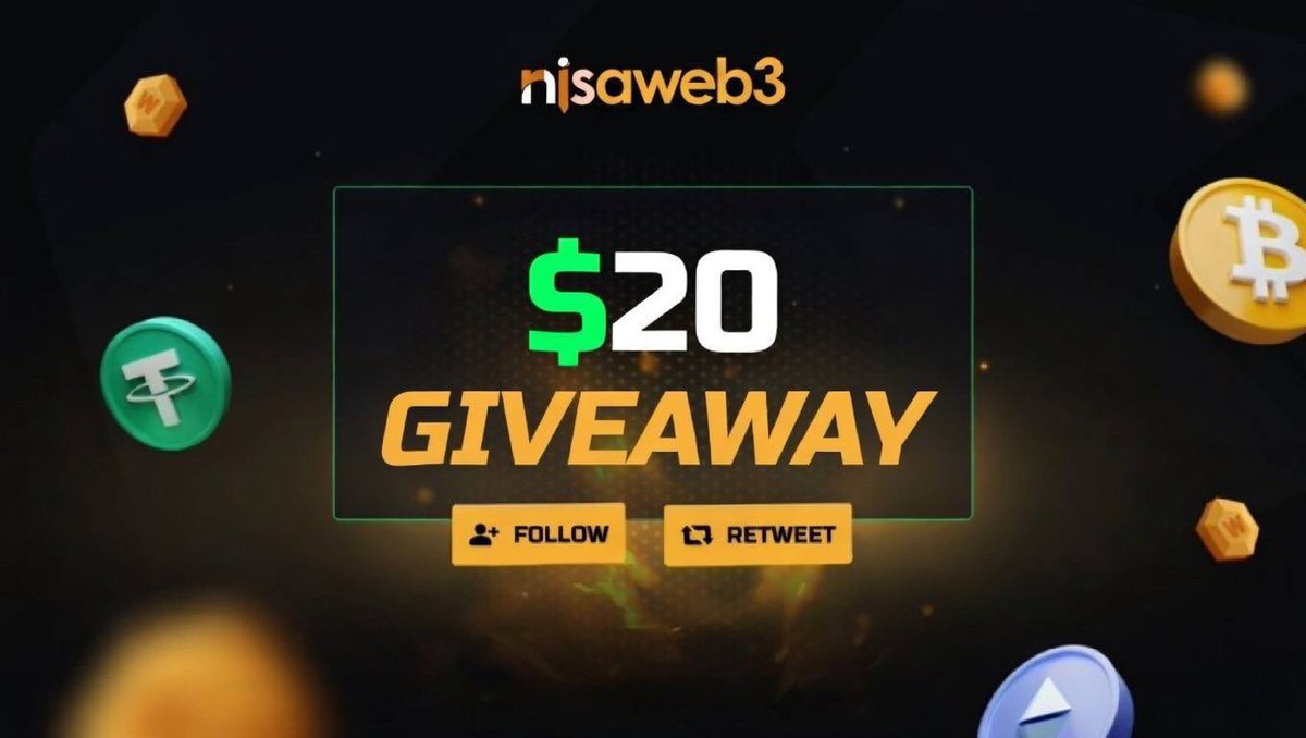 NisaWeb3's tweet image. — 𝗚𝗶𝘃𝗲𝗮𝘄𝗮𝘆 🔮✨

 ▪️ We are 𝗴𝗶𝘃𝗶𝗻𝗴 𝗮𝘄𝗮𝘆 $20 in $USDT to 1 winner!

1️⃣ RT &amp;amp; Like
2️⃣ Follow @apexflowagent 

Ends in 48 Hours ⏱️