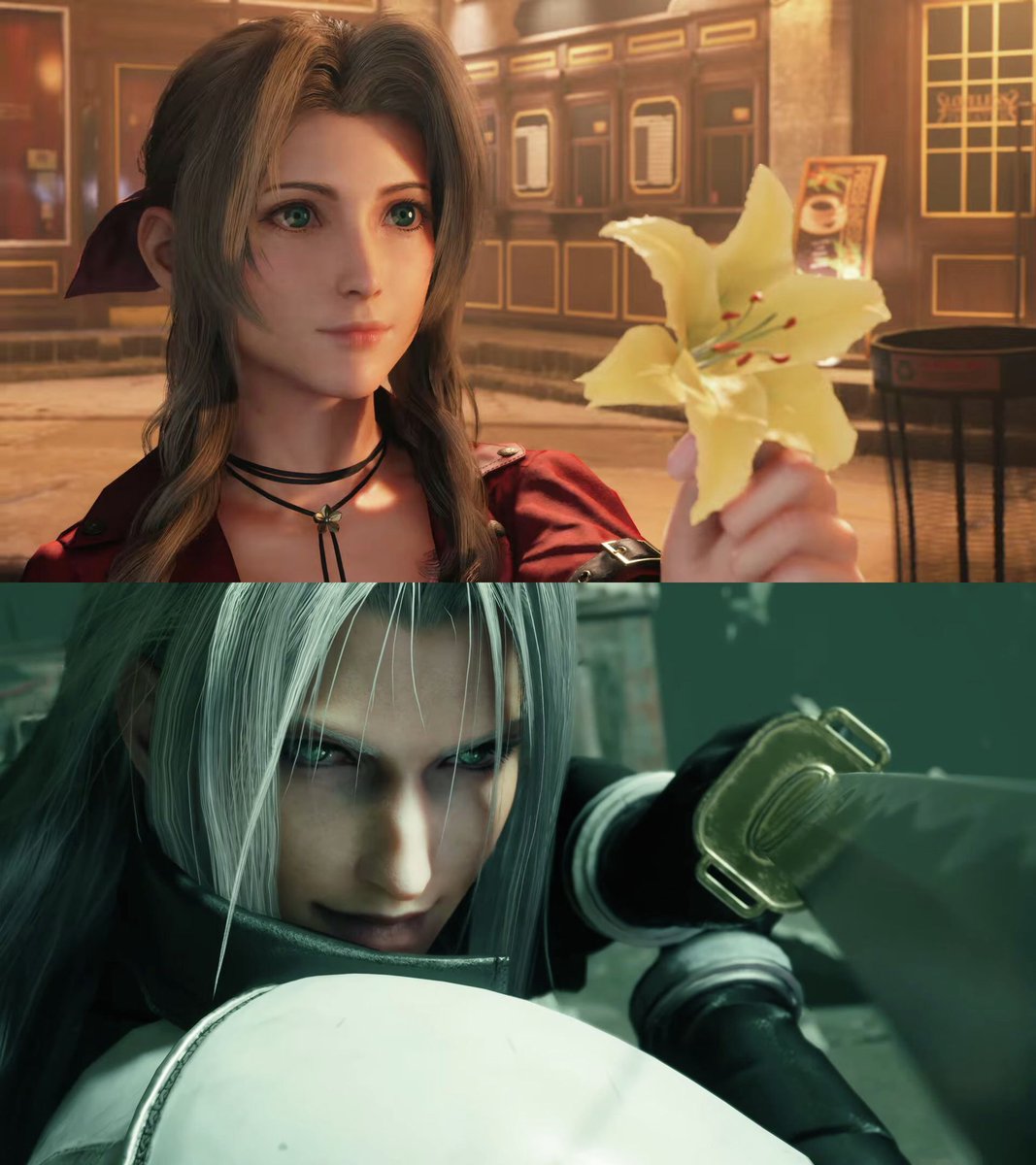 みみるん エアリス2点 贈り物をくれる2人……ほんとだ……発売6年目にしてとんでもない切り口