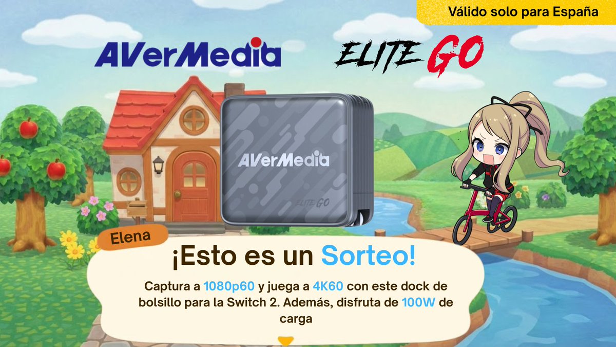 ¡Atención a todos los residentes! 🏝️

Para celebrar el nuevo update de Animal Crossing, sorteamos un Elite Go (GC313Pro).

Cómo participar:
✅ Síguenos <a href="/AVerMediaGaming/">AVerMedia ES</a> 
✅ Dale Like + RT a este post
✅ Menciona a un amigo
⏳ Tenéis 72 horas