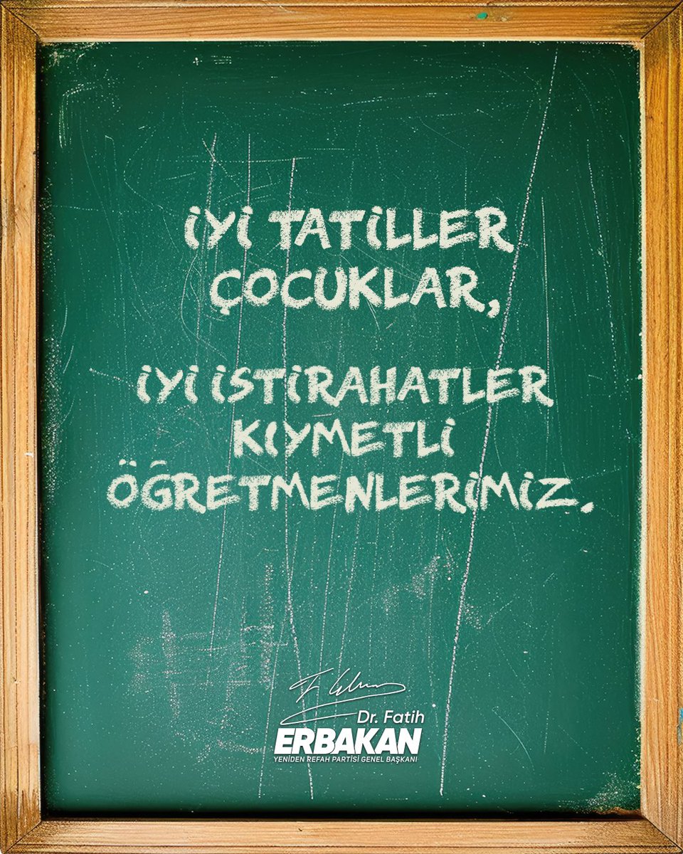 Yarıyıl tatiline giren tüm öğrencilerimize iyi tatiller diliyor; büyük bir fedakârlıkla görev yapan kıymetli öğretmenlerimize emekleri için teşekkür ediyorum.