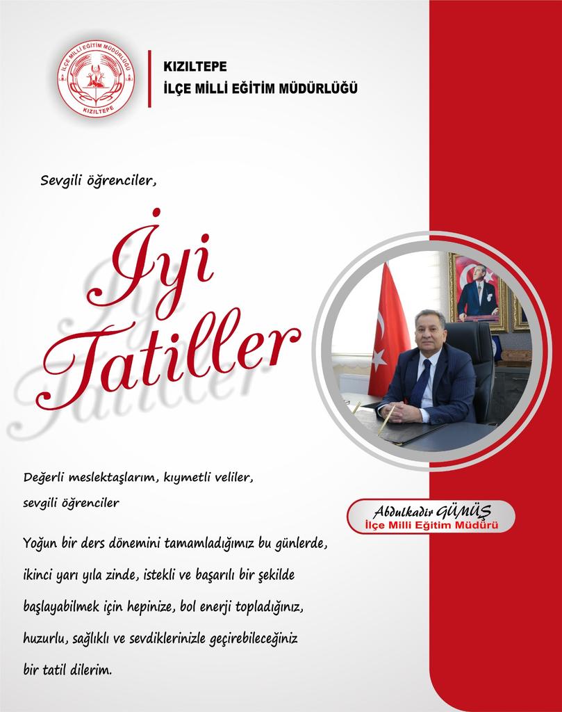Kızıltepe İlçe Milli Eğitim Müdürlüğü (@kiziltepemem47) on Twitter photo 