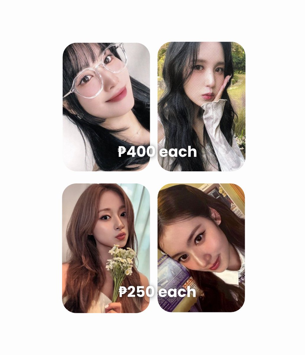 wts lfb twice ph

twice photocards
– ₱1,300 set
– can tingi but prio taking more

payo
onhand, x sensi &amp; impatient
reply to claim

t. momo sana mina tzuyu wy with youth specs kkt pob aboutzu flowers tsgo episode ver
