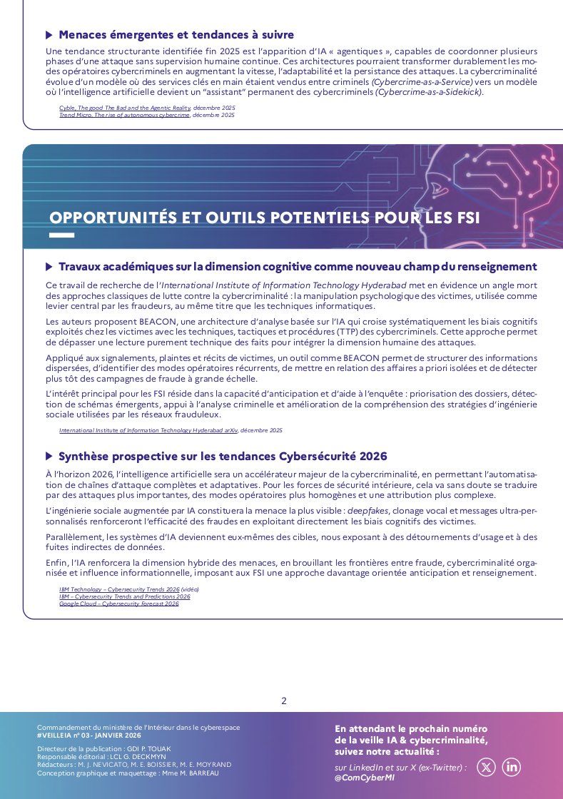 Forces cyber du ministère de l'Intérieur tweet media