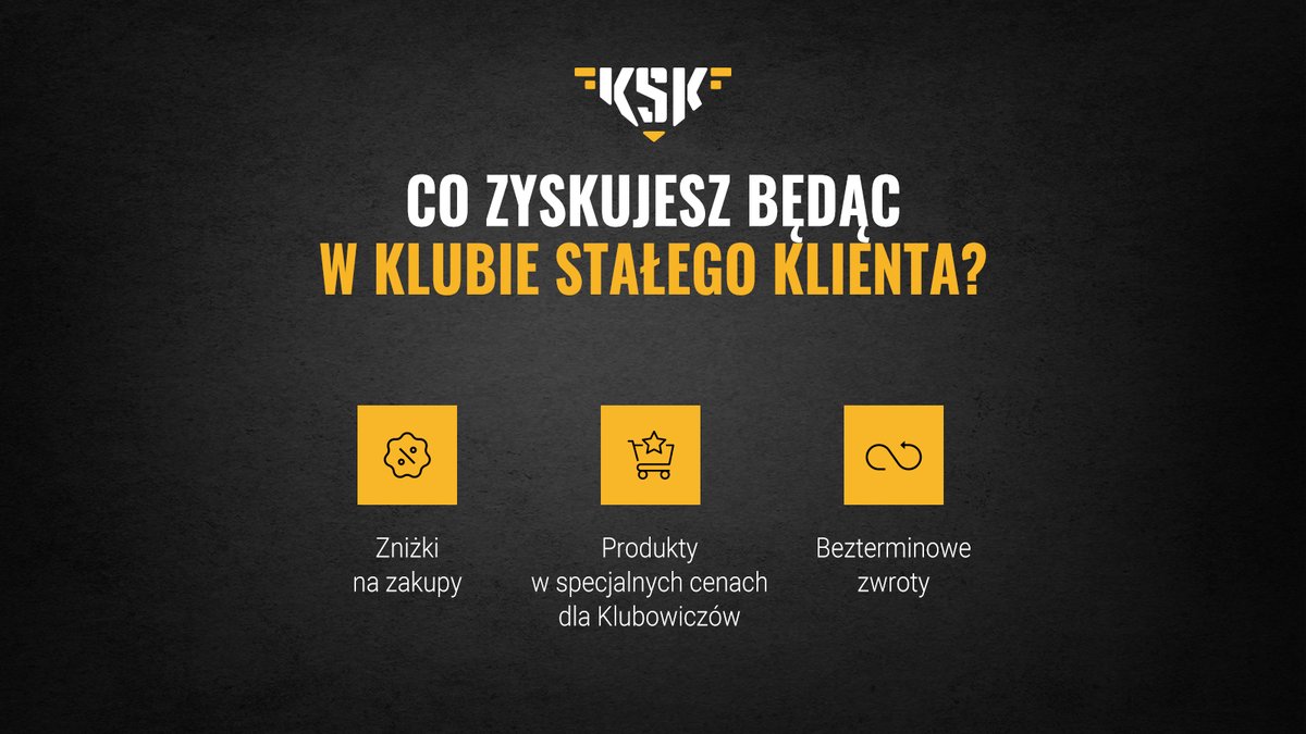 Załóż konto KSK i korzystaj ze zniżek, bezterminowych zwrotów oraz punktów, które zamienisz na kolejne zakupy.
Dołącz do klubu ➡️ mltr.pl/NFQTdl