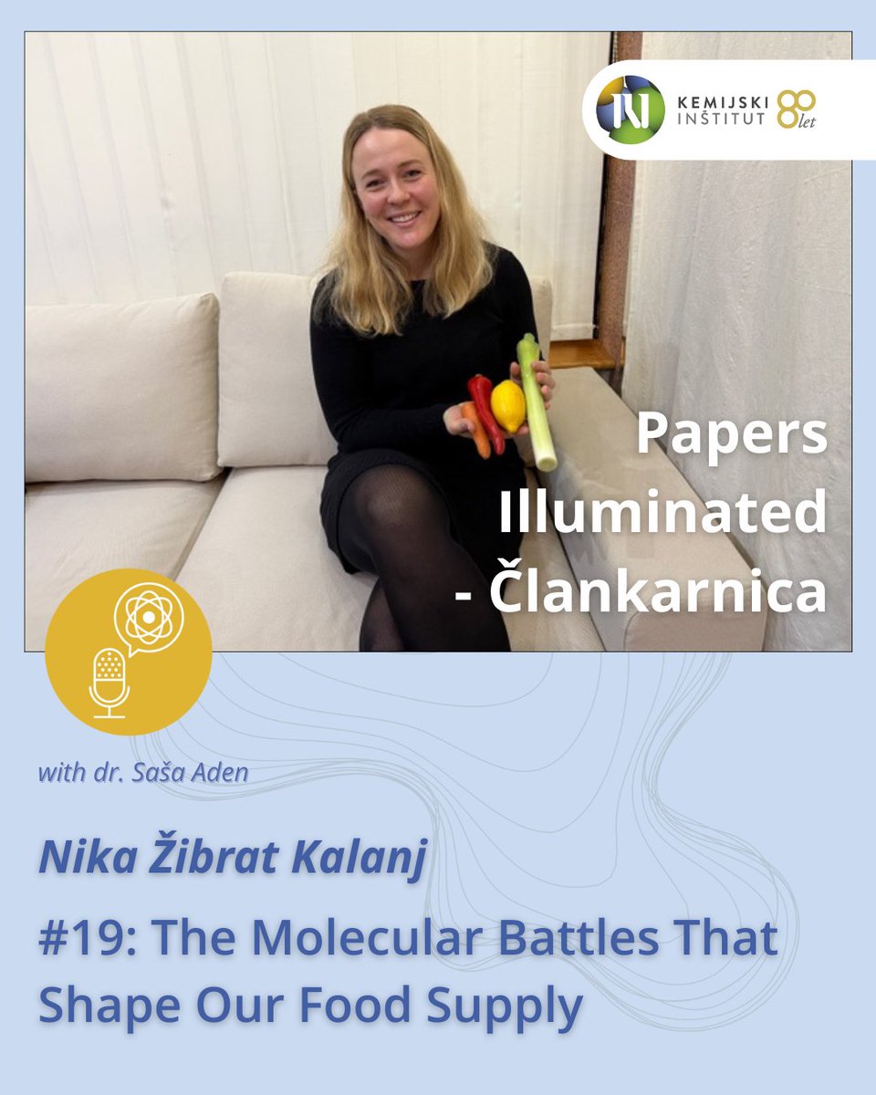 kemijski's tweet photo. 👀What does cutting-edge plant science have in common with leeks, tobacco, and a smoothie maker? 🥬🔬

In this episode of 𝗣𝗮𝗽𝗲𝗿𝘀 𝗜𝗹𝗹𝘂𝗺𝗶𝗻𝗮𝘁𝗲𝗱 – 𝗖̌𝗹𝗮𝗻𝗸𝗮𝗿𝗻𝗶𝗰𝗮 with 𝗡𝗶𝗸𝗮 𝗭̌𝗶𝗯𝗿𝗮𝘁 𝗞𝗮𝗹𝗮𝗻𝗷, we go behind the scenes of real research life: failed experiments, handmade lipids, and the long road to discovery.

💬 Why do you think plant research gets less attention than medical research, even though it feeds the world?

You can listen to the podcast here ➡️https://t.co/eIO5g335Lq

#Podcast #PlantScience #kemijski