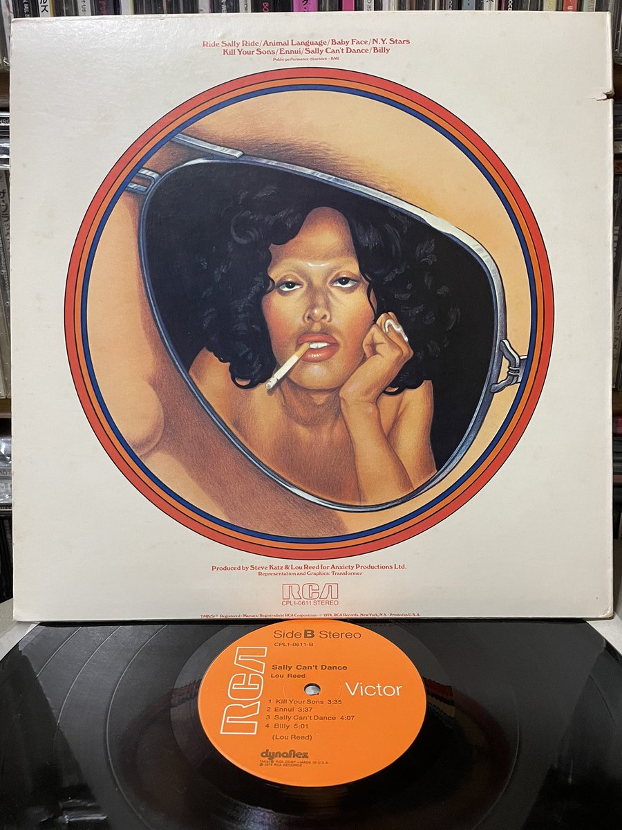 LOU REED / SALLY CAN'T DANCE 74年米盤orgレコード Hollywood