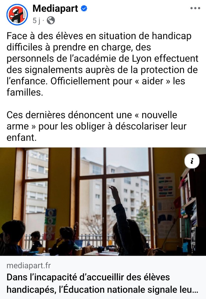 Suite au renvoi de la cantine scolaire d'un enfant porteur de TSA, il y a plusieurs années je me suis entretenue avec l'équipe pluridisciplinaire d'un certain arrt de Lyon,  à l'époque on me parlait de malentendu sans qu'aucune action ne soit posée,  l'affaire avait été étouffée