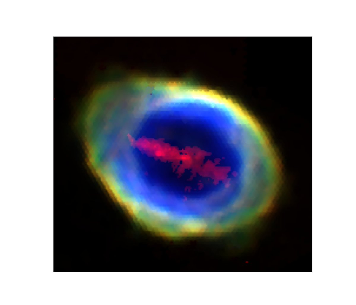 IAC_Astrofisica's tweet image. 🔭✨ Descubierta una misteriosa 'barra' de hierro en la Nebulosa del Anillo.

Con el nuevo espectrógrafo #WEAVE, en el telescopio #WHT del @INGLaPalma, un equipo europeo con participación del IAC ha detectado una estructura nunca vista 🌌

👉 + info:  iac.es/es/divulgacion…