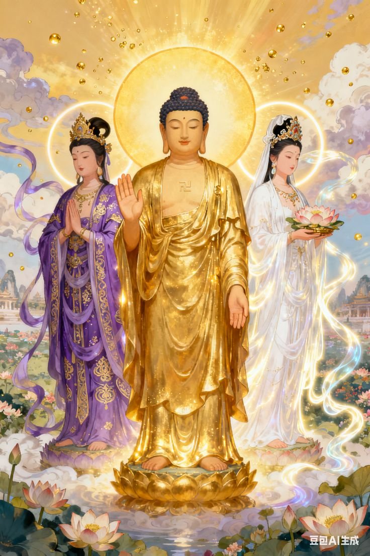 Śāriputra, the light of Tathāgata Amitābha shines unimpeded throughout all buddha realms. For this reason, he is called ‘Tathāgata Amitābha.

Sukhāvatīvyūha Sutra