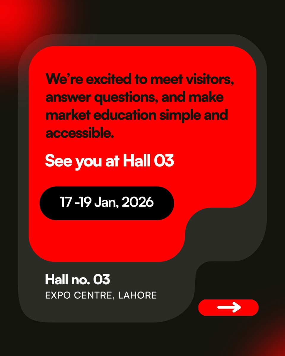 PakMercEx's tweet image. 𝐌𝐨𝐬𝐭 𝐩𝐞𝐨𝐩𝐥𝐞 𝐡𝐞𝐚𝐫 𝐚𝐛𝐨𝐮𝐭 𝐟𝐮𝐭𝐮𝐫𝐞𝐬 𝐭𝐫𝐚𝐝𝐢𝐧𝐠.
𝐕𝐞𝐫𝐲 𝐟𝐞𝐰 𝐭𝐫𝐮𝐥𝐲 𝐮𝐧𝐝𝐞𝐫𝐬𝐭𝐚𝐧𝐝 𝐢𝐭.

That’s the conversation PMEX is bringing to ITCN Asia 2026.

📍 Expo Center, Lahore
📅 17–19 January
🏛 Hall 3 | SECP Pavilion

PMEX is exhibiting to…