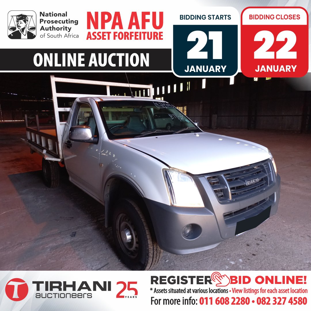TirhaniAuctions's tweet photo. NPA AFU | Vehicles | Generators | Industrial Tools - Online Auction. https://t.co/Dhd7mmbF1m