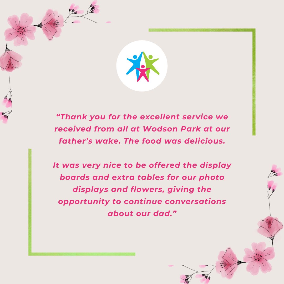 We were proud to support Linda and Ann’s families during their father’s wake here at Wodson Park recently.  

If you’d like to learn more about hosting your private event at Wodson Park, our team are here to support you. 

wodsonpark.com
