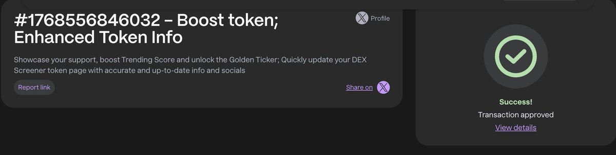TrumanCoin's tweet photo. dex and x30 boosts paid
locking the last 1% now https://t.co/zGs2L4z2J8