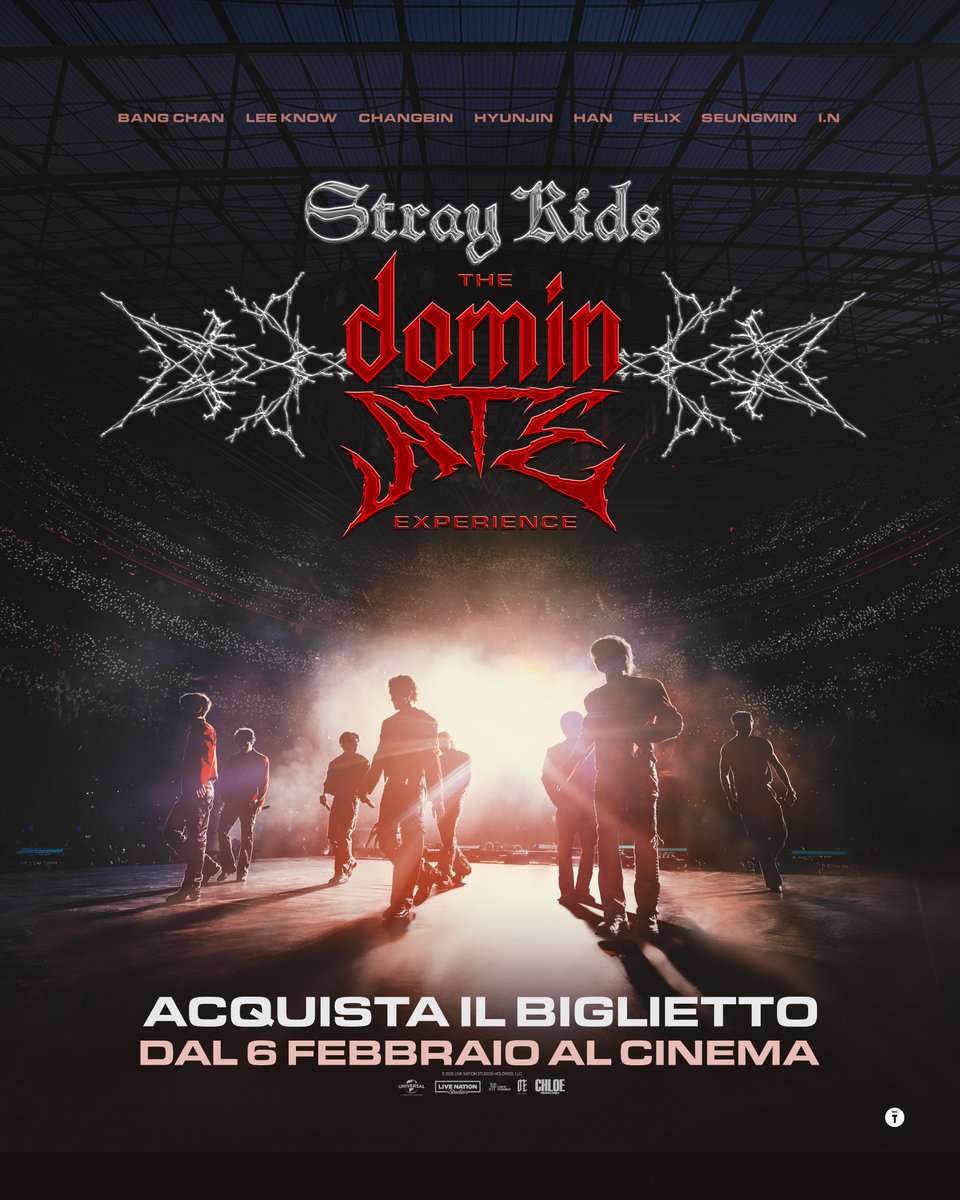 TheSpaceCinema's tweet image. Aperte le prevendite! 
Scegli subito i tuoi posti in sala per Stray Kids: The dominATE Experience
E se acquisti online per venerdì 6 febbraio, per te una sorpresa! Ti aspettiamo nei The Space Cinema🍿🎟️ tinyurl.com/3ecx37k3